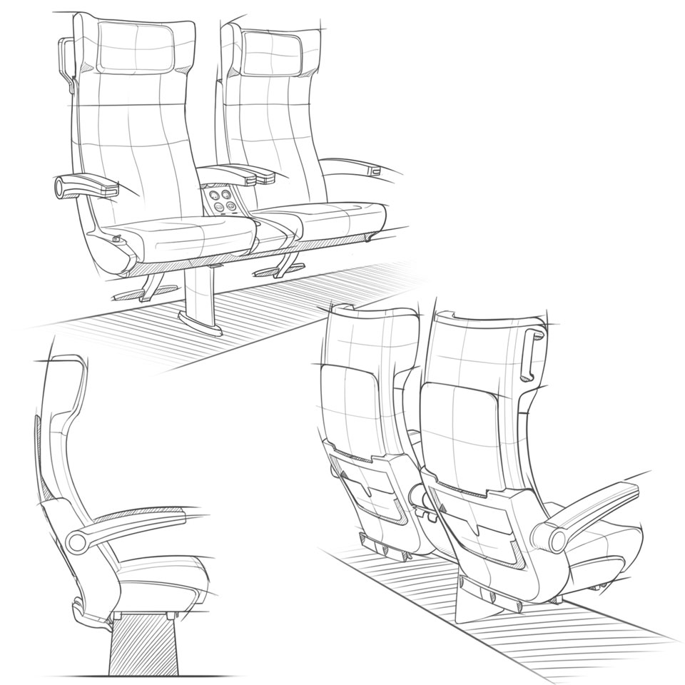 11 milani design consulting agency transportation design Train Sketch Interior alstom sbb wettbewerb