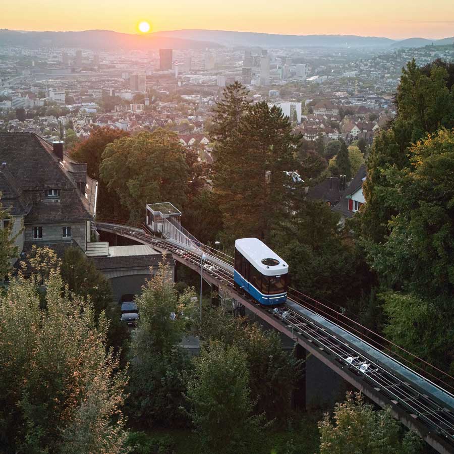 VBZ Rigiblick Seilbahn Milani Design Designagentur Industriedesign Transportationdesign Zugdesign Innendesign Aussendesign Zurich Swissdesign