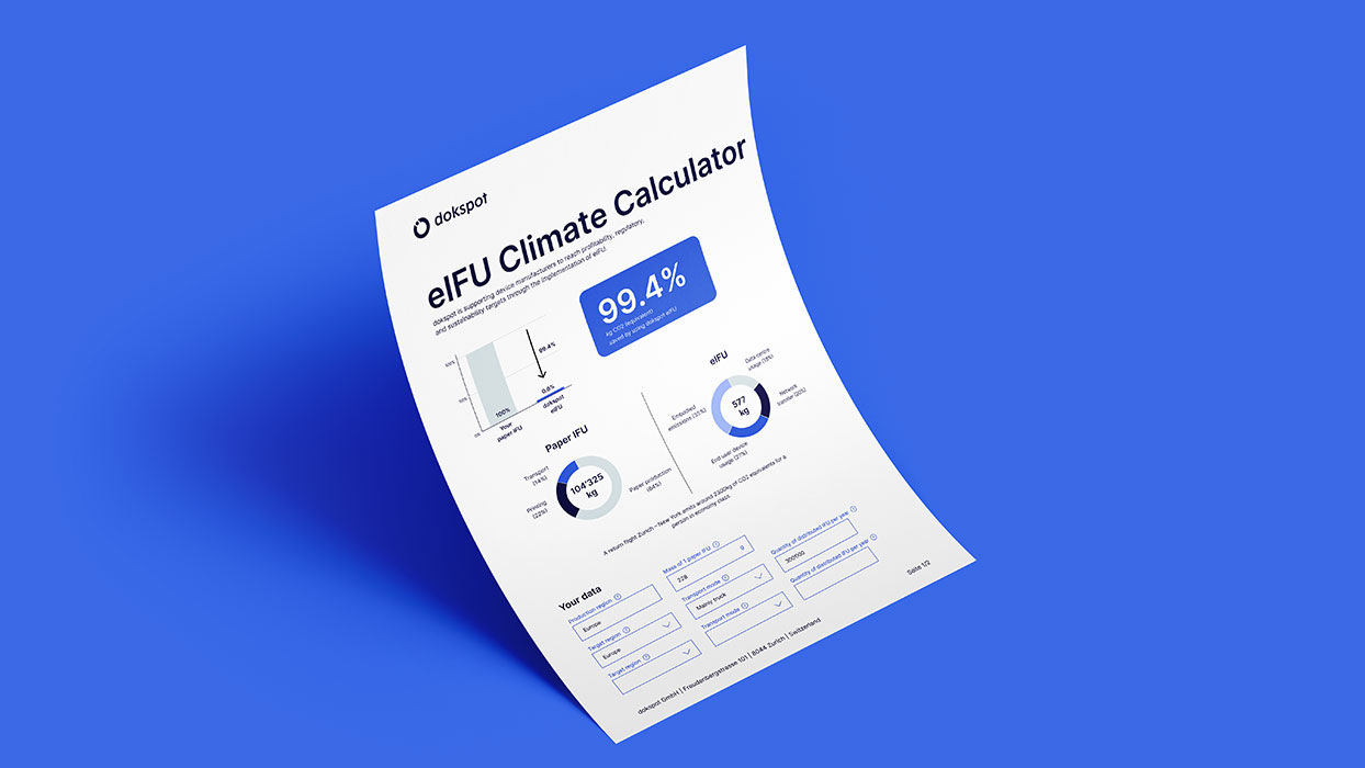 dokspot milani design agency consulting lifecycle analysis eIFU IFU UX UX sample report