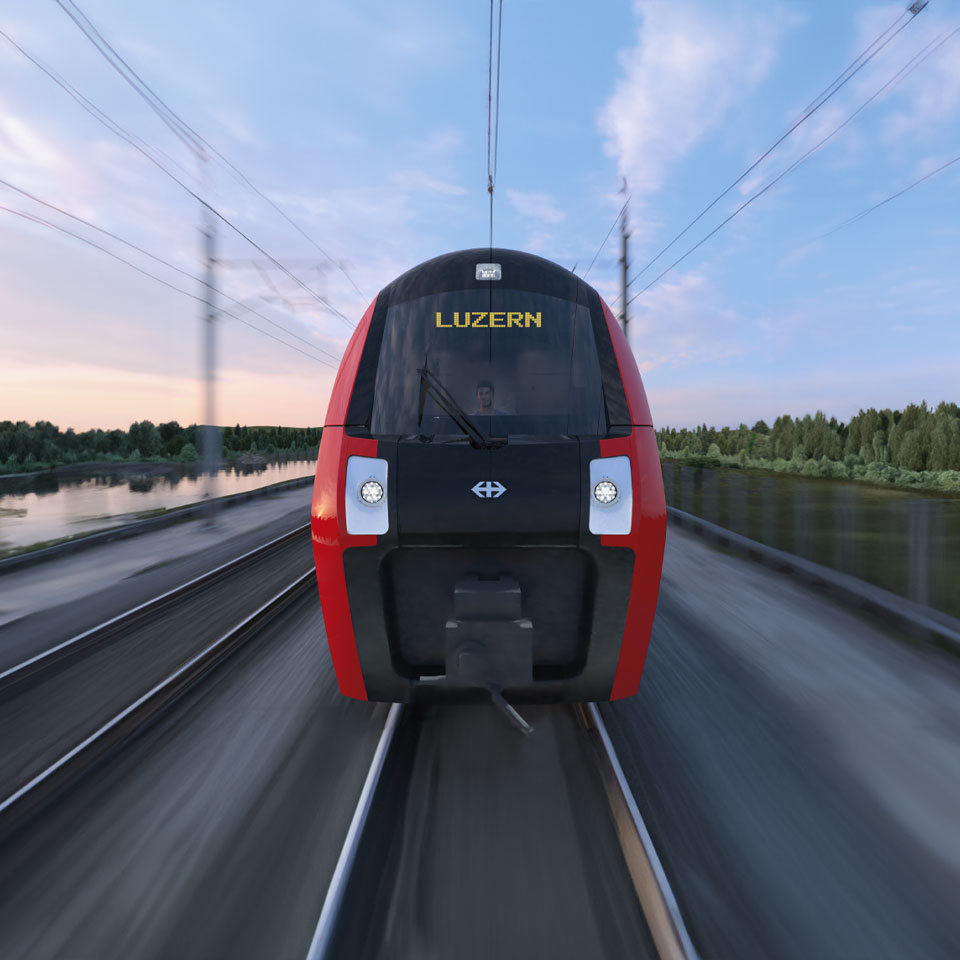 milani design consulting agency transportation design Train Interior zugdesign alstom regionalbahn thurbo sbb aussendesign