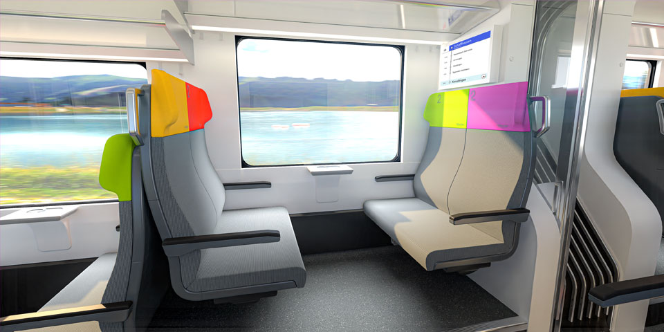 milani design consulting agency transportation design Train Interior zugdesign alstom regionalbahn thurbo sbb interiordesign