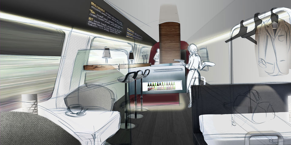 milani design consulting agency transportationdesign publictransport interiordesign trains special zones sondersone speisewagen mood