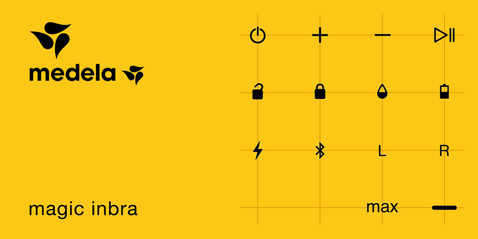 milani design consulting agency usercentred productdesign medicaldesign uxdesign Medela Magic InBra Graphics icons