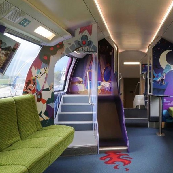 milani design consulting agency transportation sonderzone kinderabteil children playground train