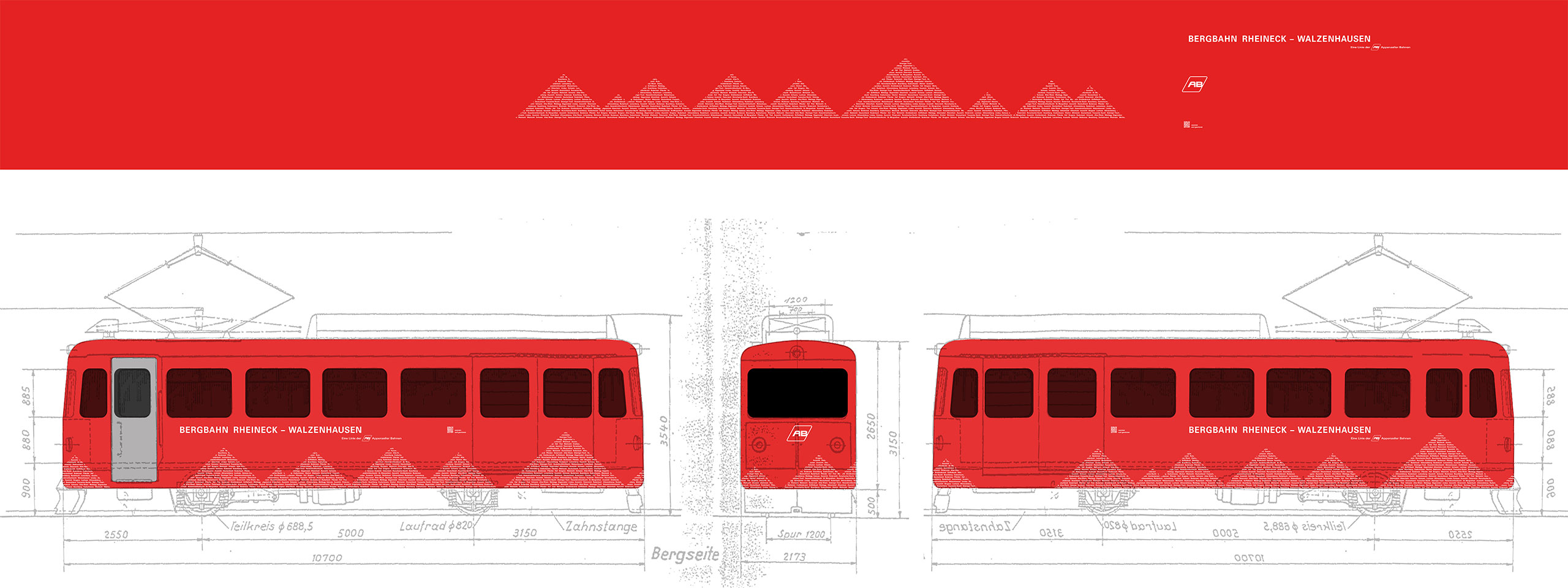 00 Teaser milani design consulting agency transportation design Train RhW Aussengrafik appenzeller bahn