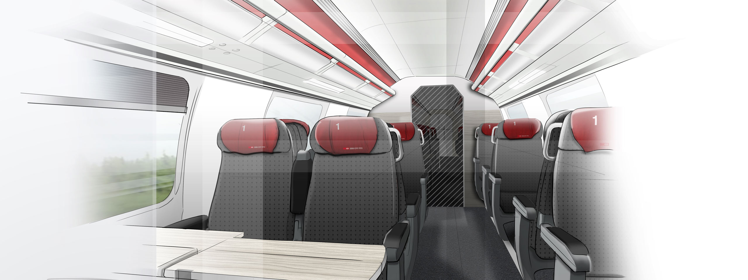 00 Teaser milani design consulting agency transportation design Visual 1.Klasse Modernisierung IC 2000 SBB