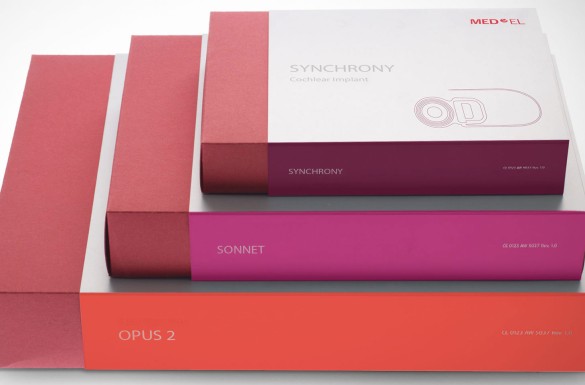 000 Teaser milani design agency med el medical electronics audio processor hoergeraet corporate identity