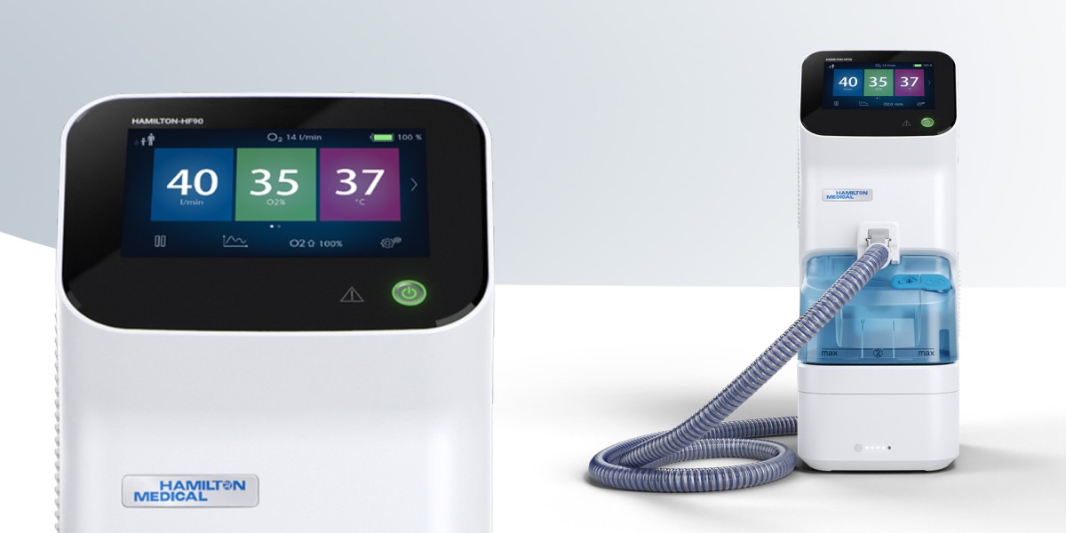 00 Header milani design consulting agency medical UX UI design hamilton medical HF90 High Flow Oxygen Therapy device