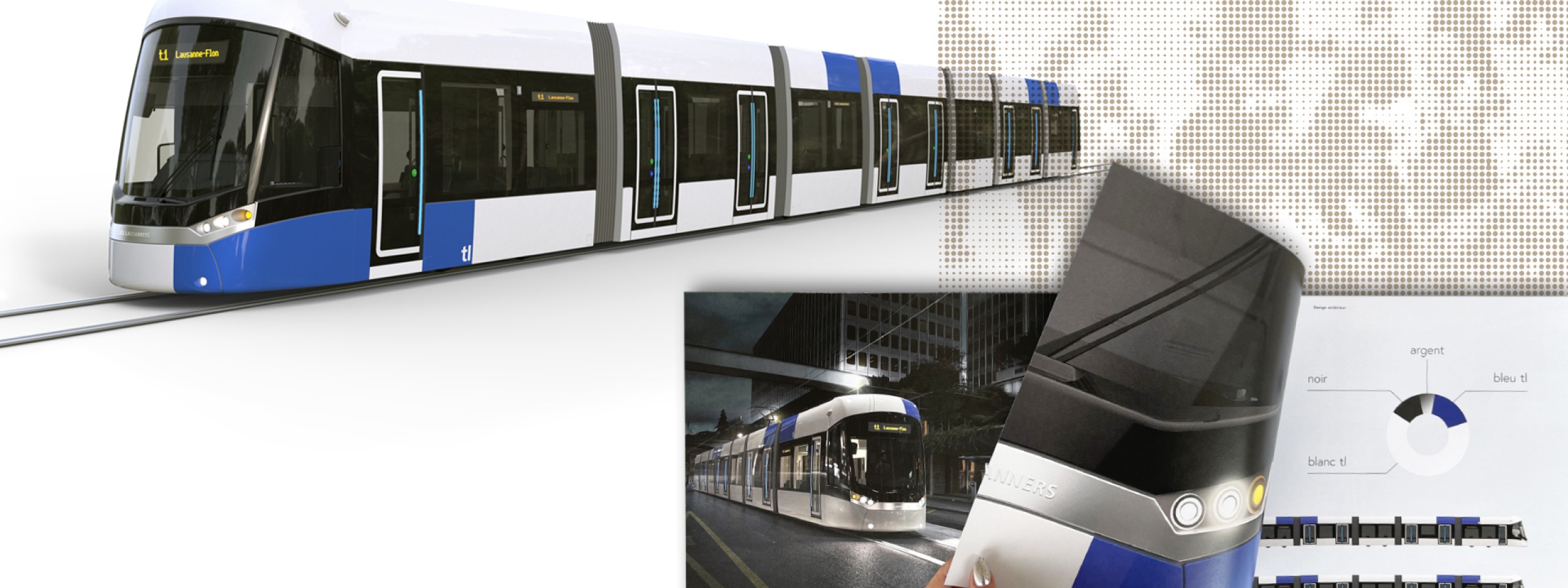 Milani design agency consulting swissdesign transportationdesign publictransport alstom Lausanne TL tender designwettbewerb designbooklet exteriordesign visualization