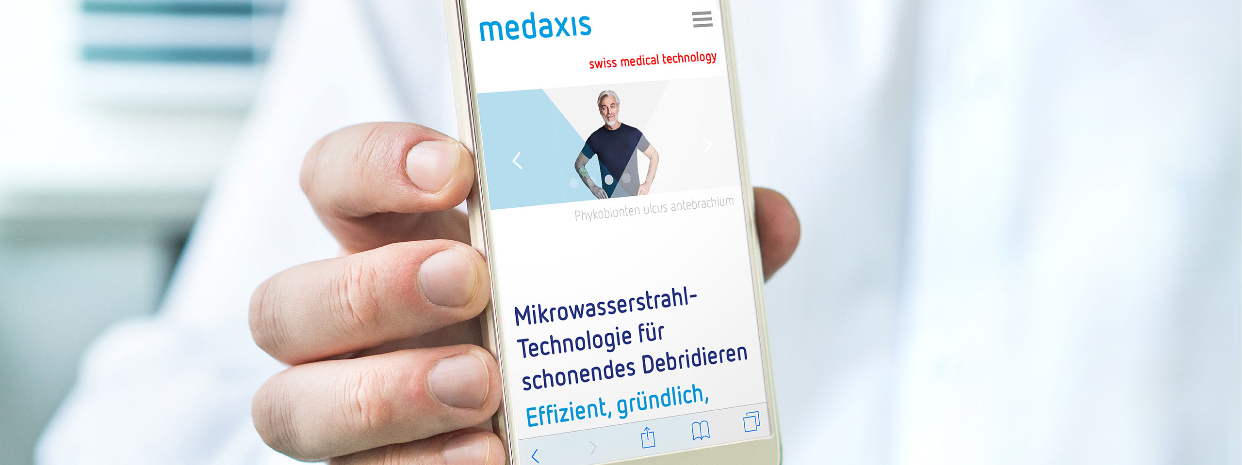 milani design consulting agency branddesign website medaxis 2560x960px