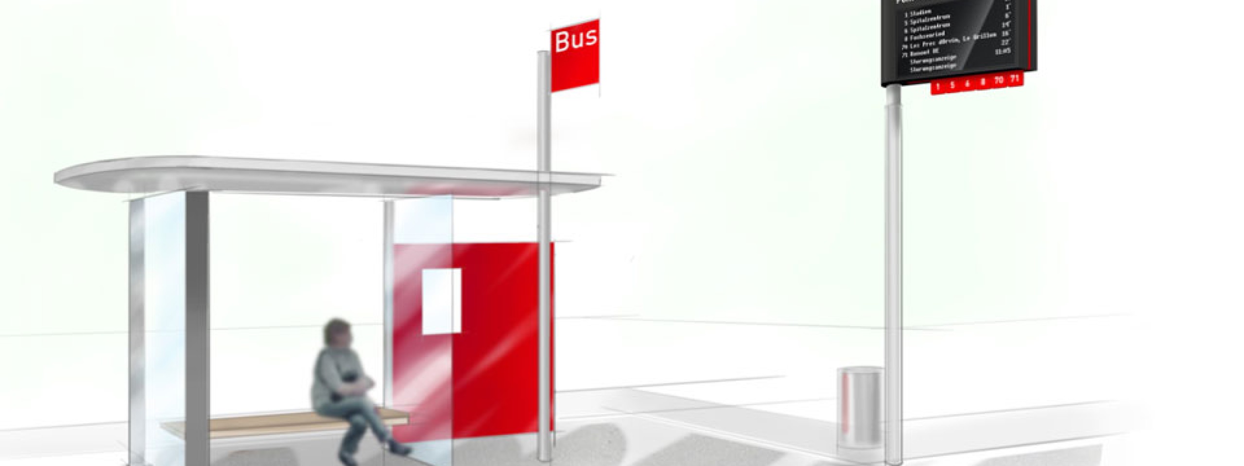 milani design consulting agency transportationdesign publictransport Haltestelle  fahrgastsystem concept